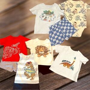 Garanimals 3-6 months Boys Summer Shirts Shorts Tank Tops Sets 10 pcs